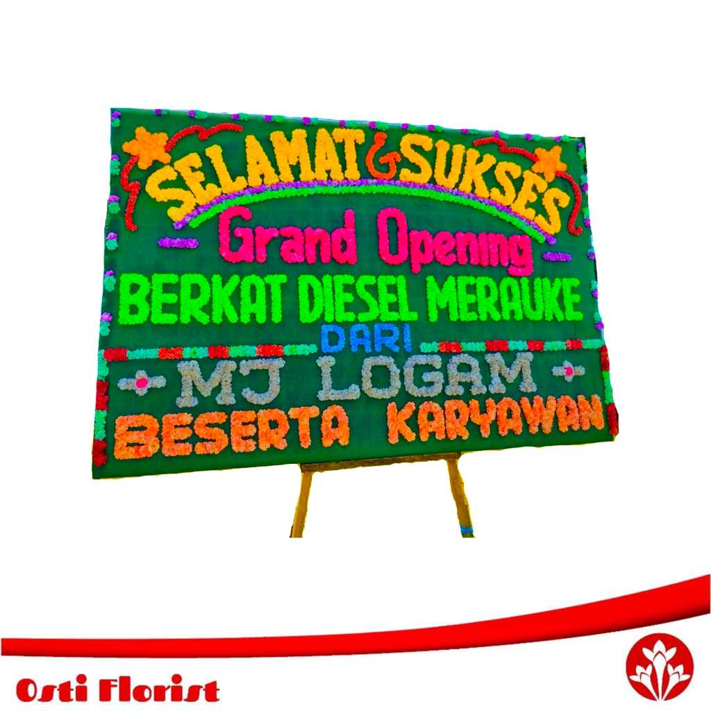 karangan bunga grand opening merauke