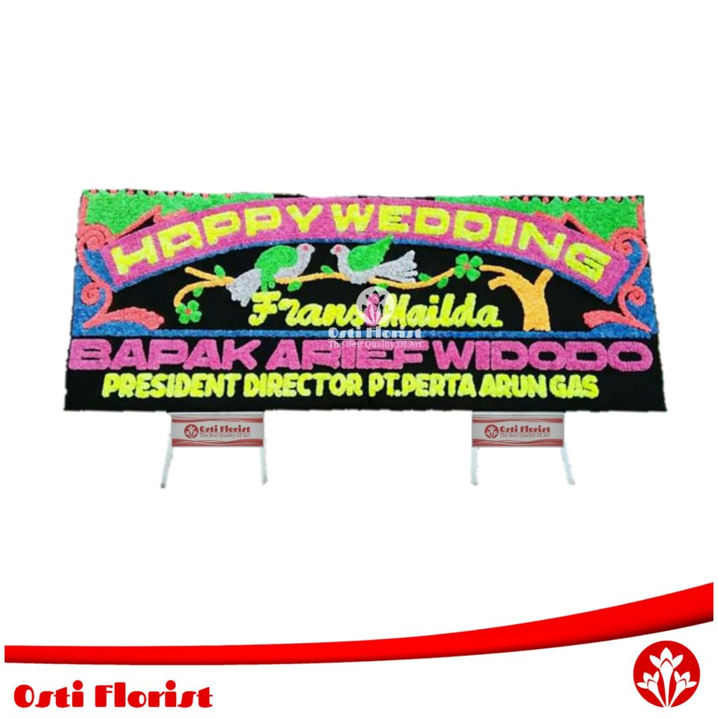 papan bunga wedding balige