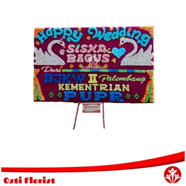 papan bunga pernikahan pagar alam