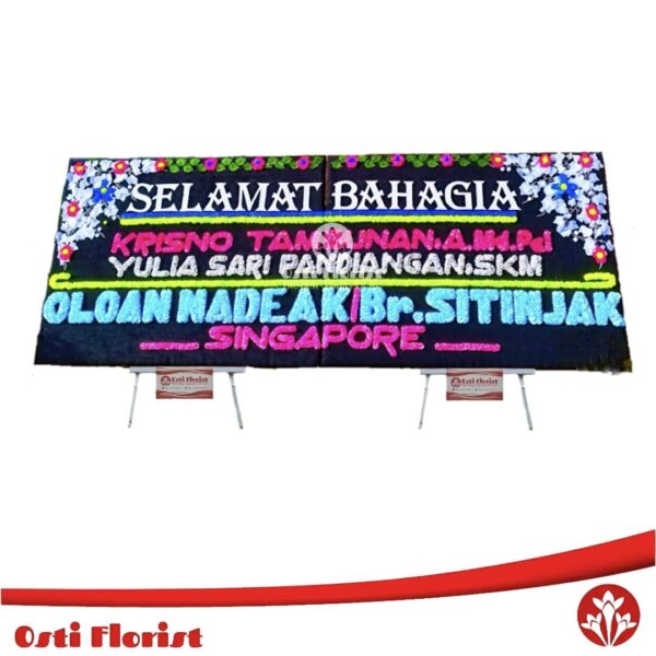 papan bunga pernikahan siborong borong