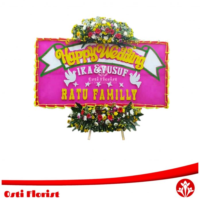 bunga papan wedding sukabumi