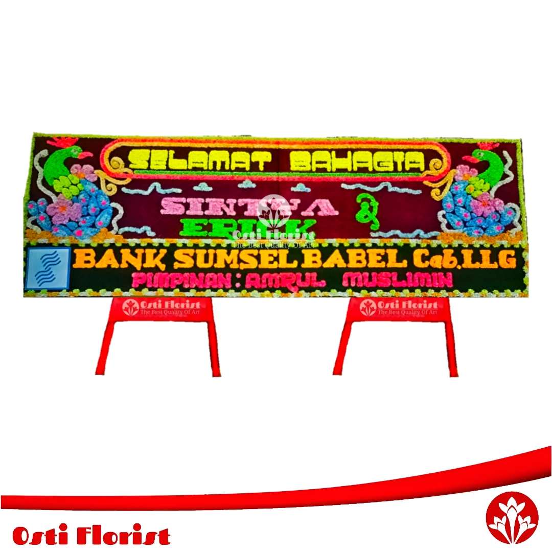 papan bunga pernikahan lubuklinggau