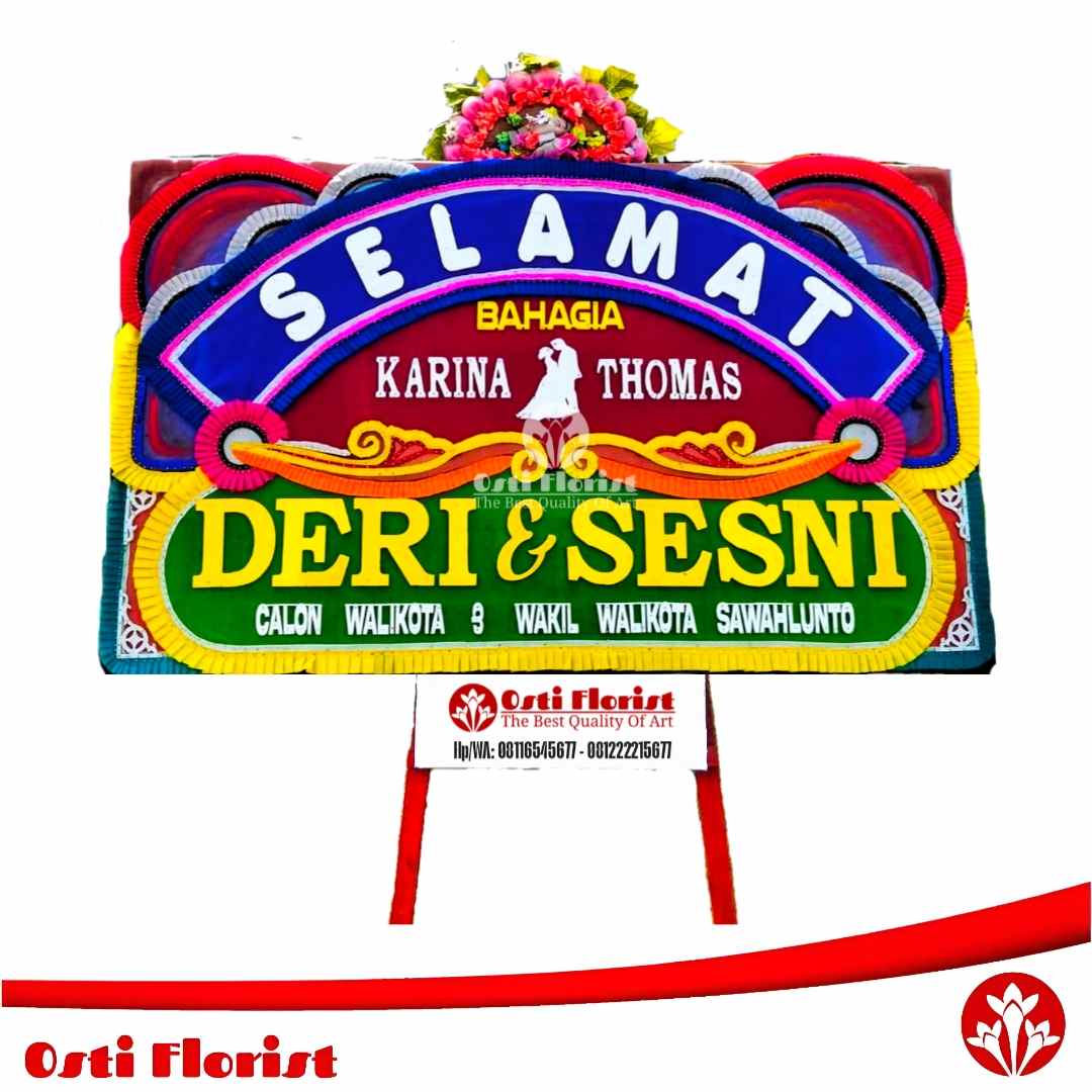 papan bunga pernikahan sawahlunto