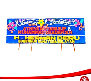 karangan bunga wedding pagar alam