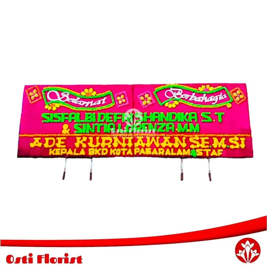 karangan bunga pernikahan pagar alam