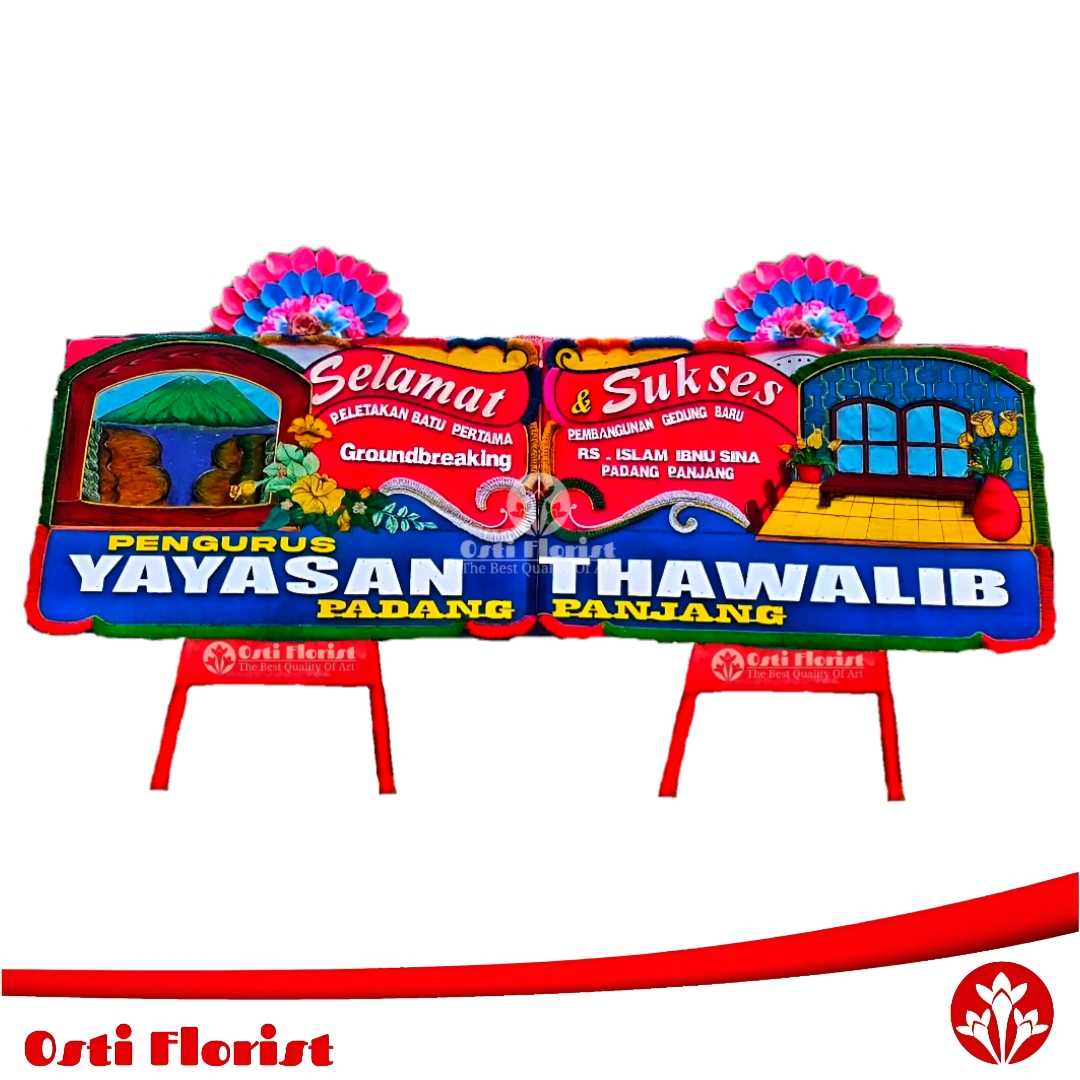 papan bunga peresmian padang panjang