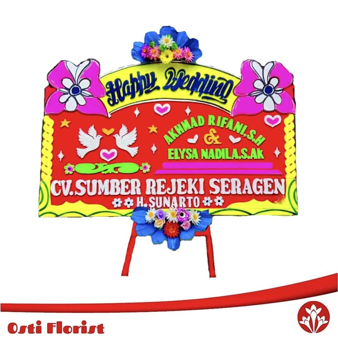 karangan bunga wedding banjarmasin