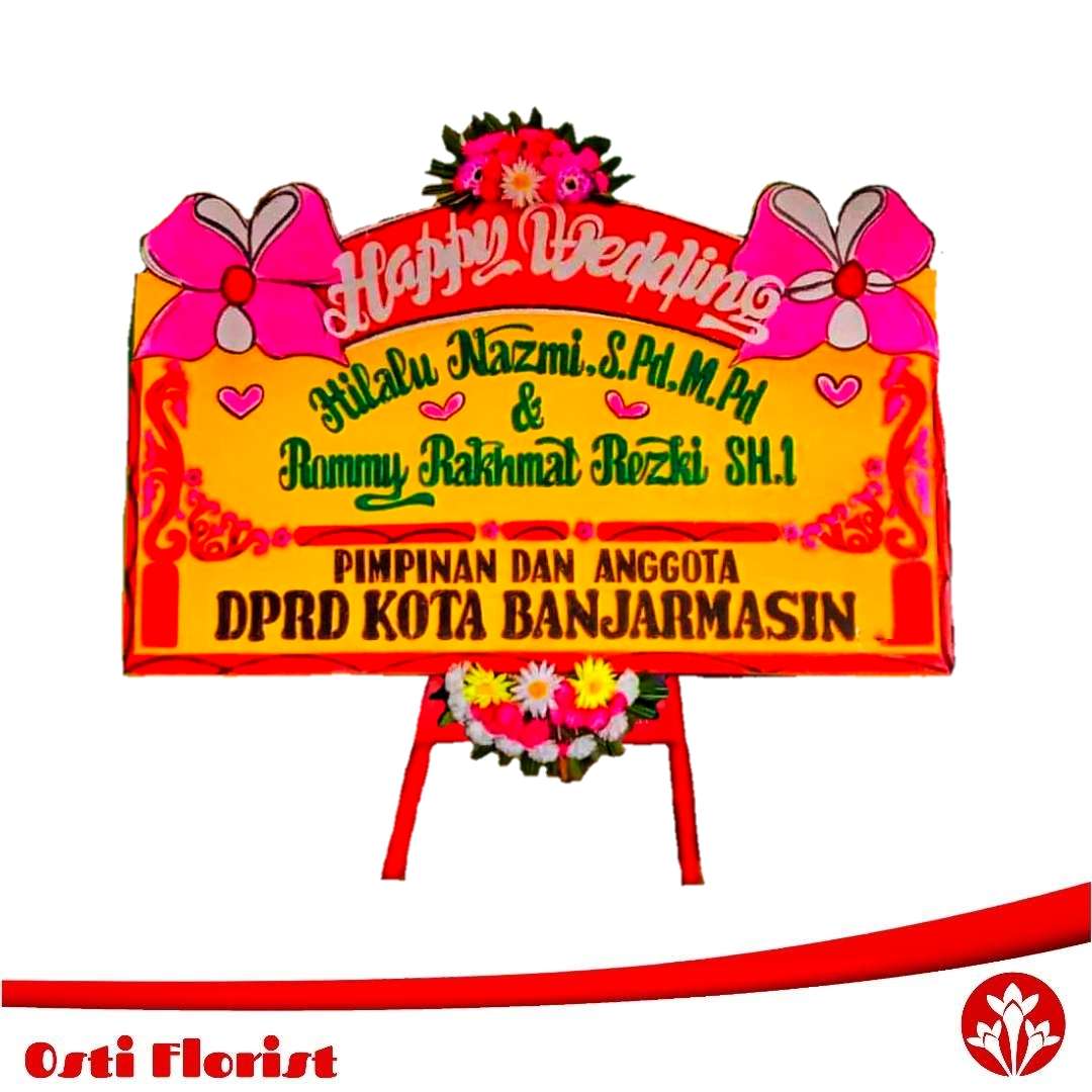 karangan pernikahan bunga banjarmasin