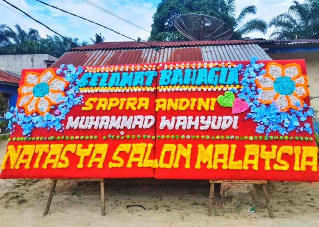 papan bunga pernikahan kisaran