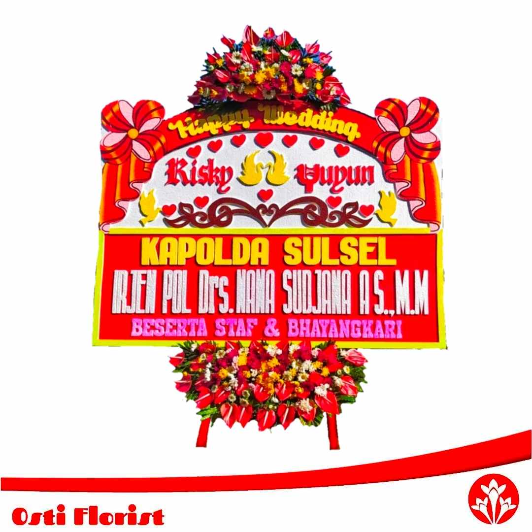 karangan bunga wedding manado