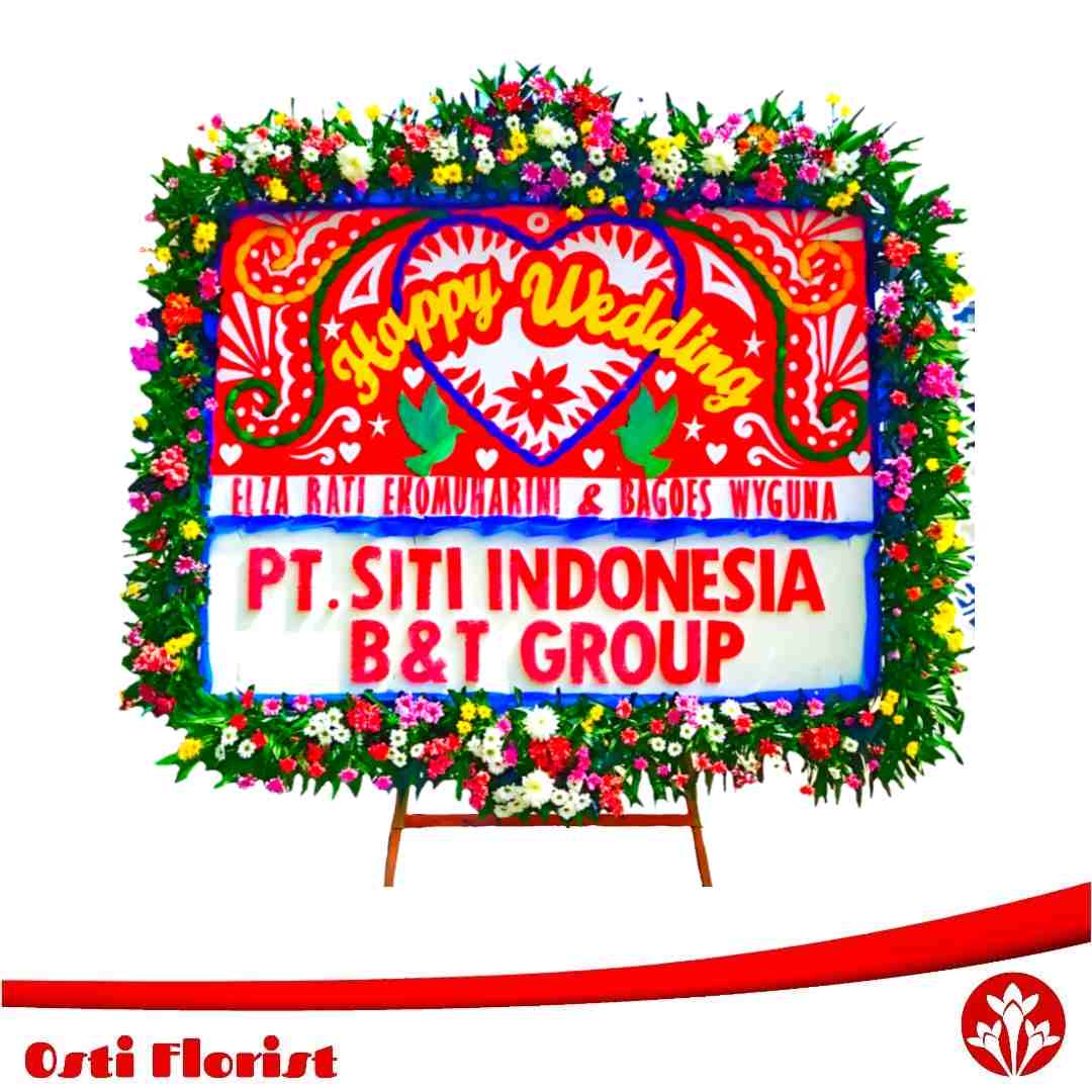 bunga papan wedding pontianak