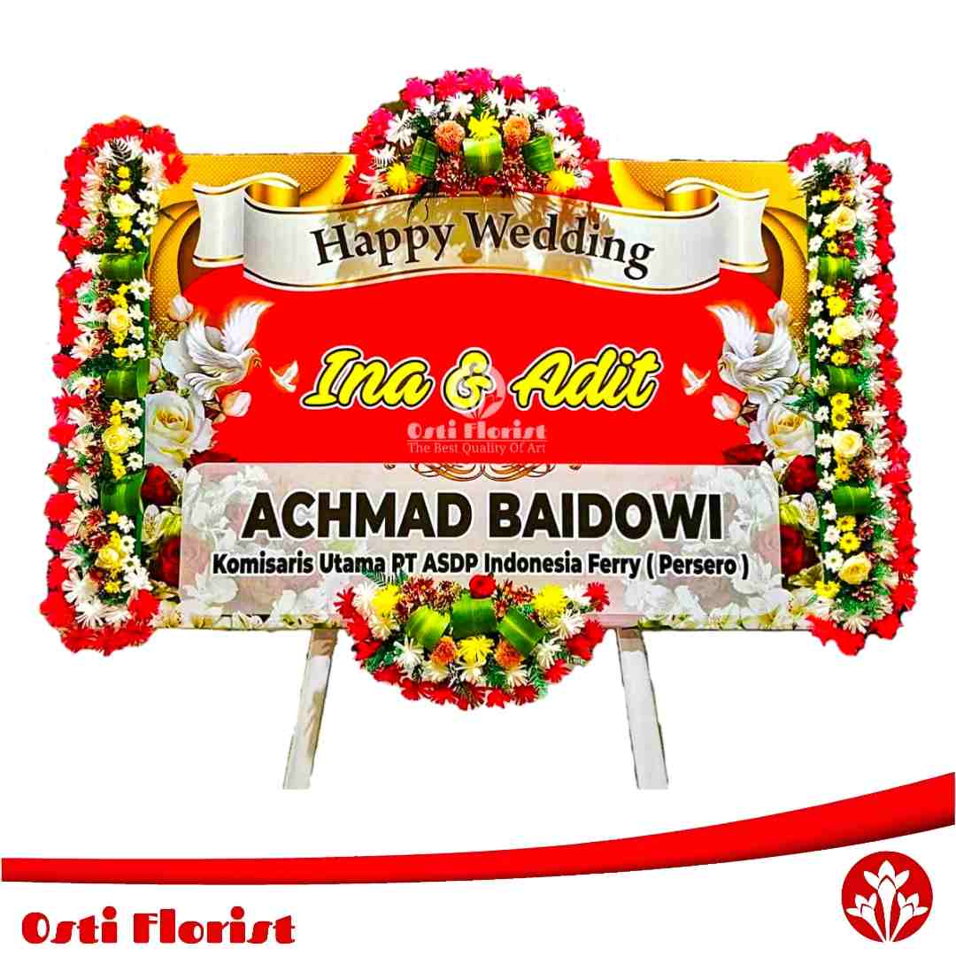 bunga papan pernikahan banyuwangi