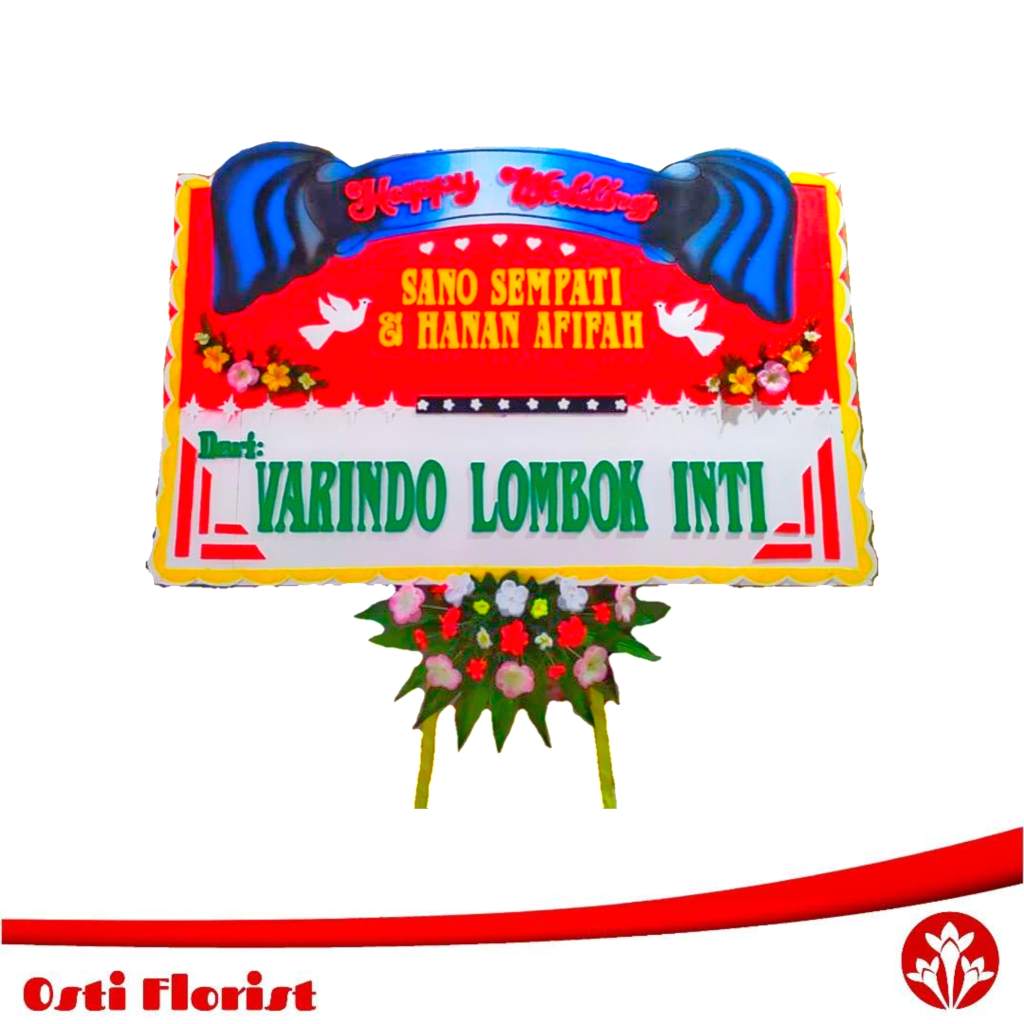 karangan bunga wedding mataram