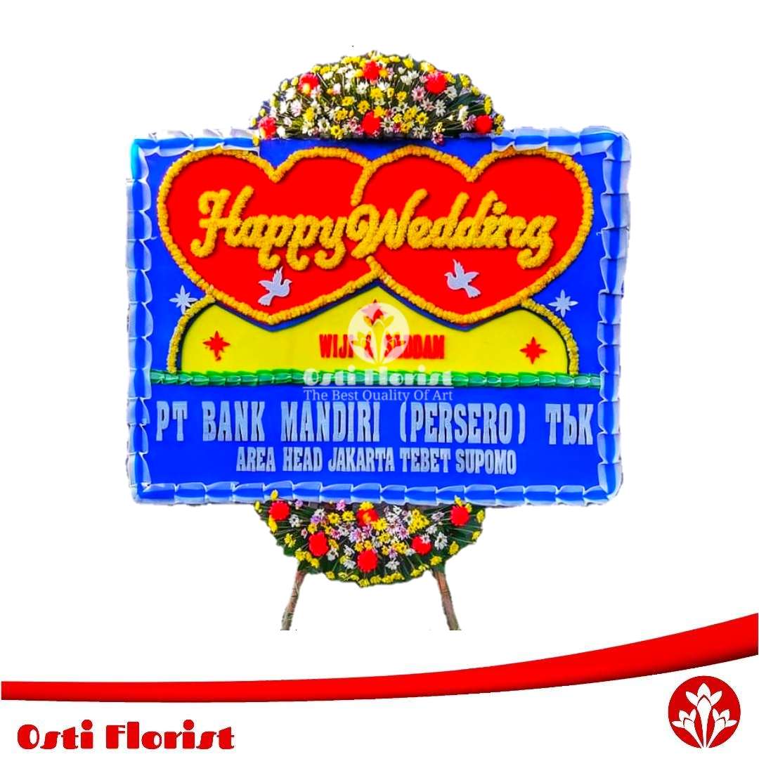 karangan bunga wedding depok