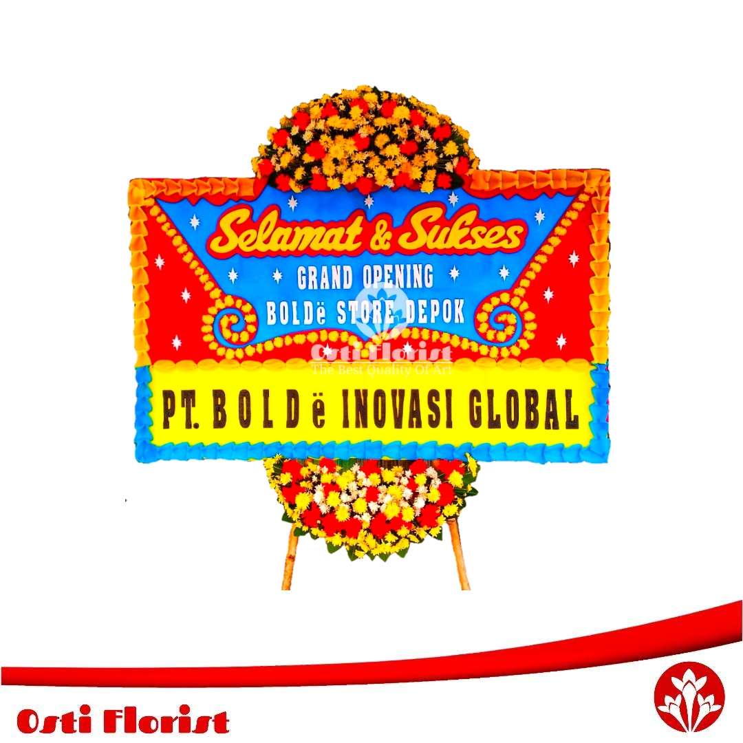 bunga papan grand opening depok