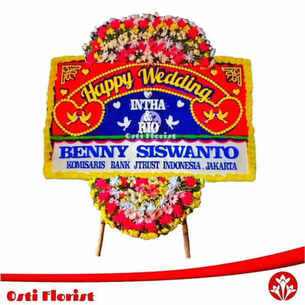 bunga papan pernikahan bekasi