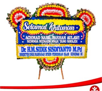 karangan bunga serang