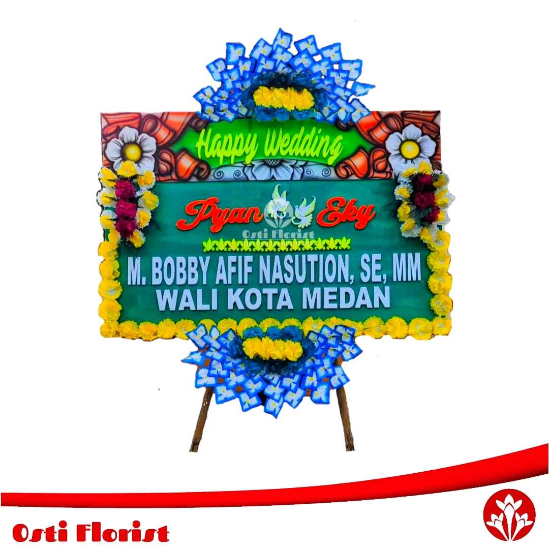 karangan bunga wedding blora