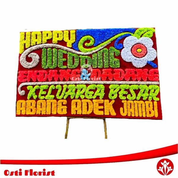 karangan bunga wedding jambi