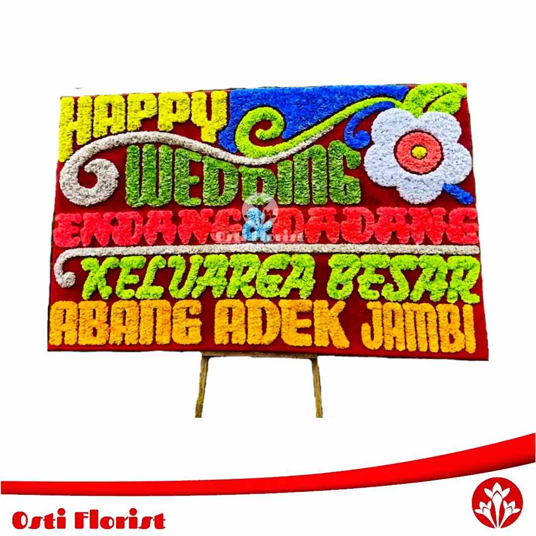 karangan bunga wedding jambi