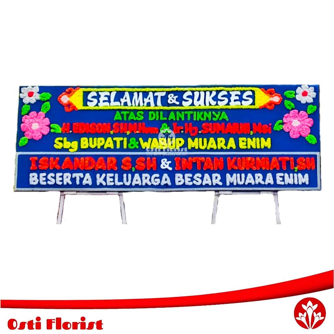 papan bunga pelantikan muara enim