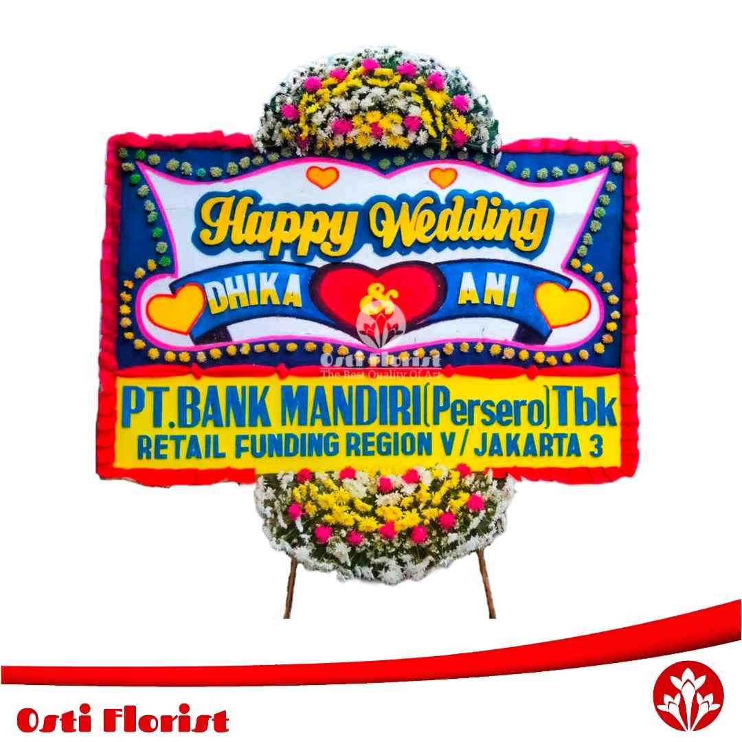 papan bunga pernikahan bandar lampung