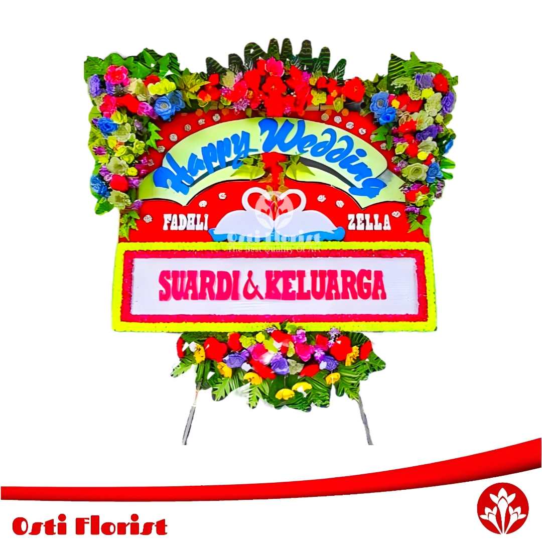 papan bunga pernikahan pekanbaru
