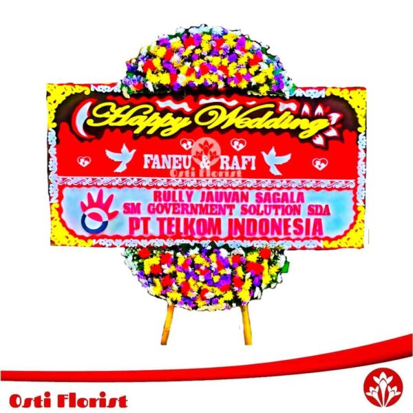 papan bunga wedding garut