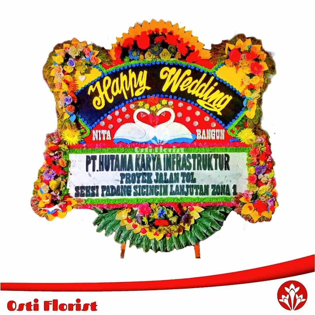 papan bunga wedding pekanbaru