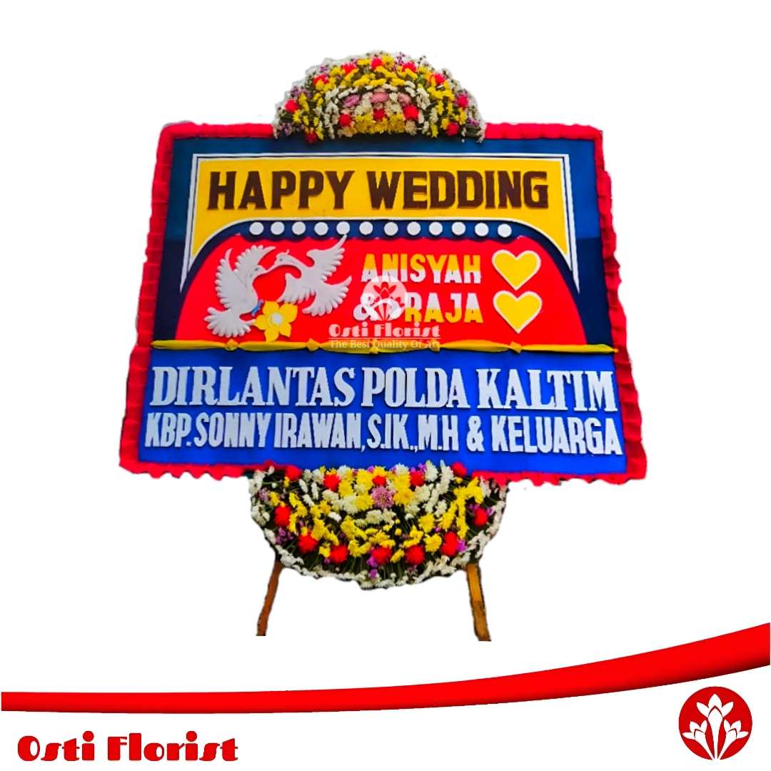 bunga papan pernikahan bandar lampung