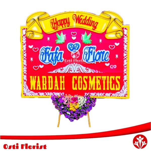 bunga papan pernikahan kediri