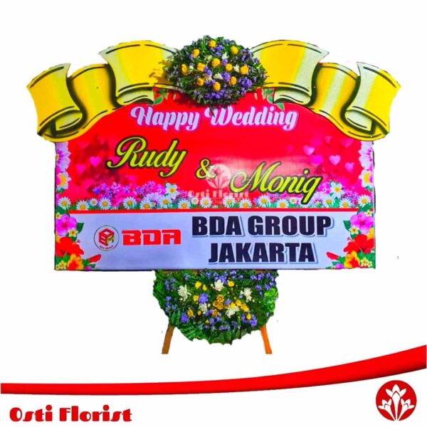 bunga papan wedding samarinda