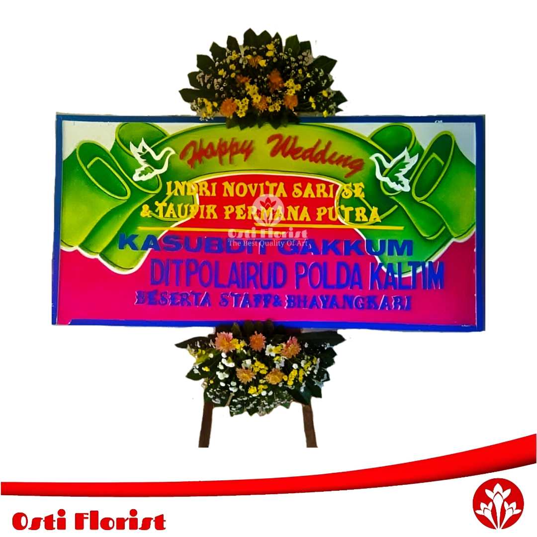 karangan bunga pernikahan balikpapan