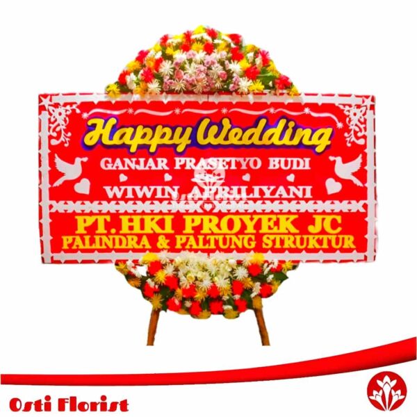 karangan bunga pernikahan indramayu