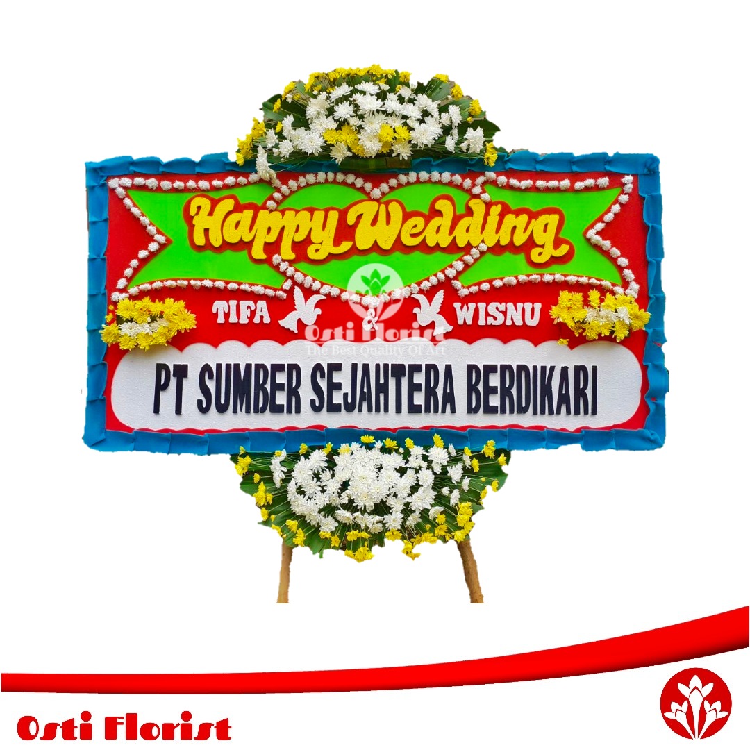 karangan bunga pernikahan subang