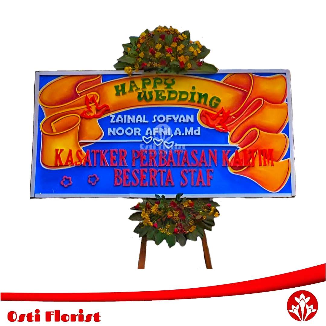 karangan bunga wedding balikpapan