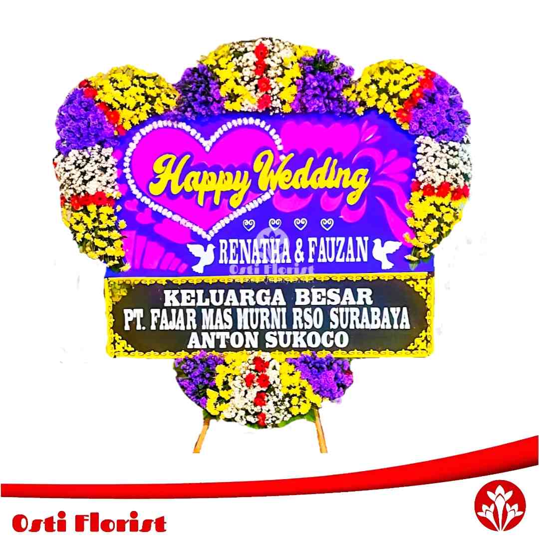 karangan bunga wedding kediri