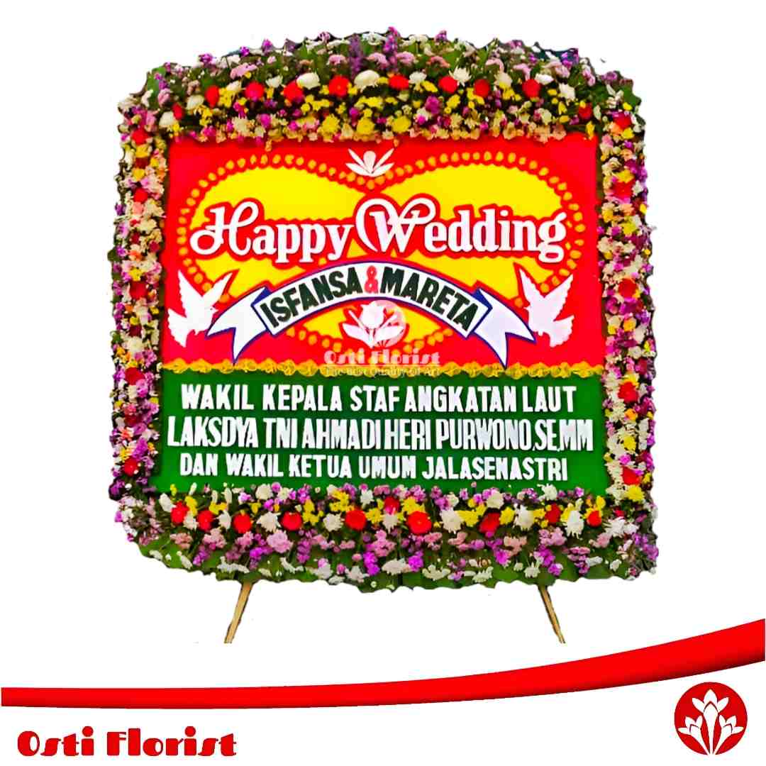 papan bunga pernikahan bandar lampung